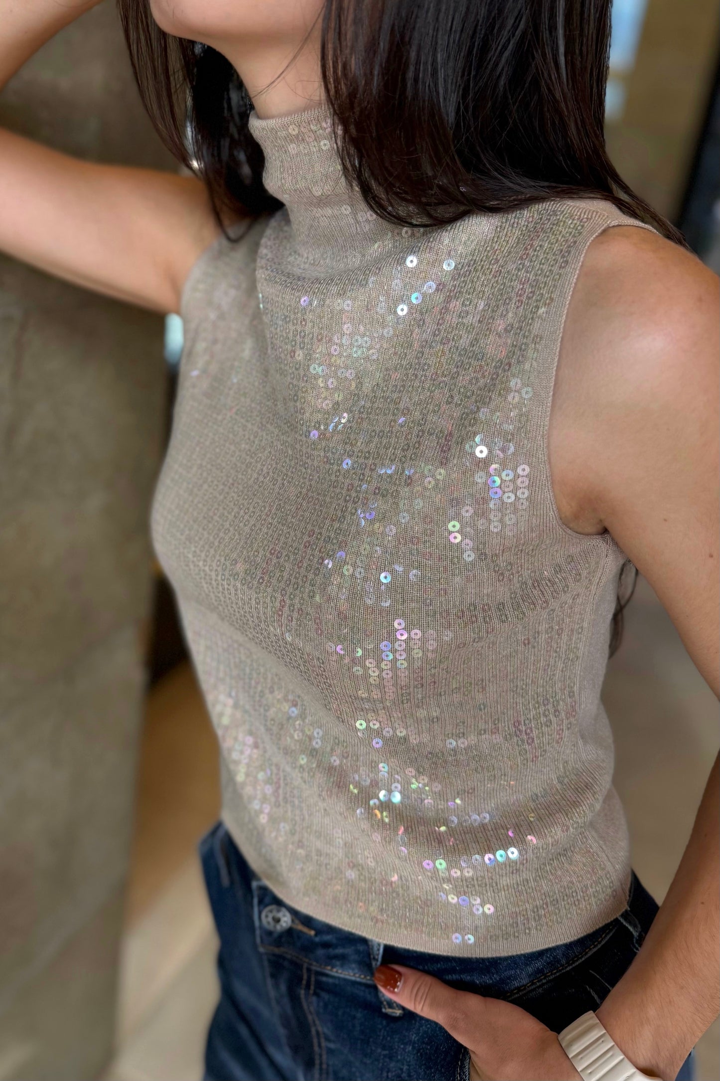 Blusa Shine Beige