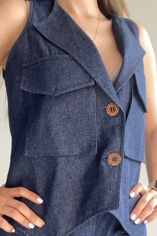Chaleco Denim